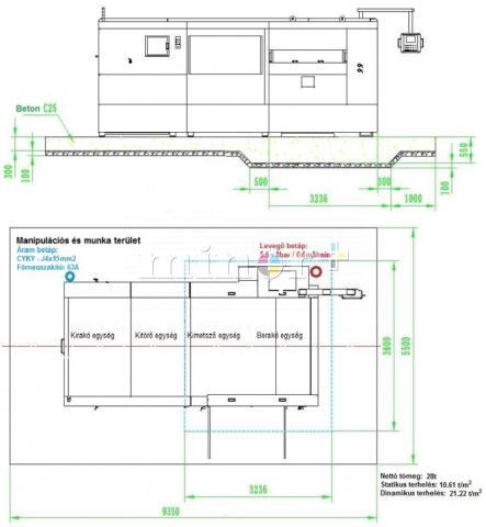 SLASH-1850CK új nagyformátumú félautomata síkkimetsző gép